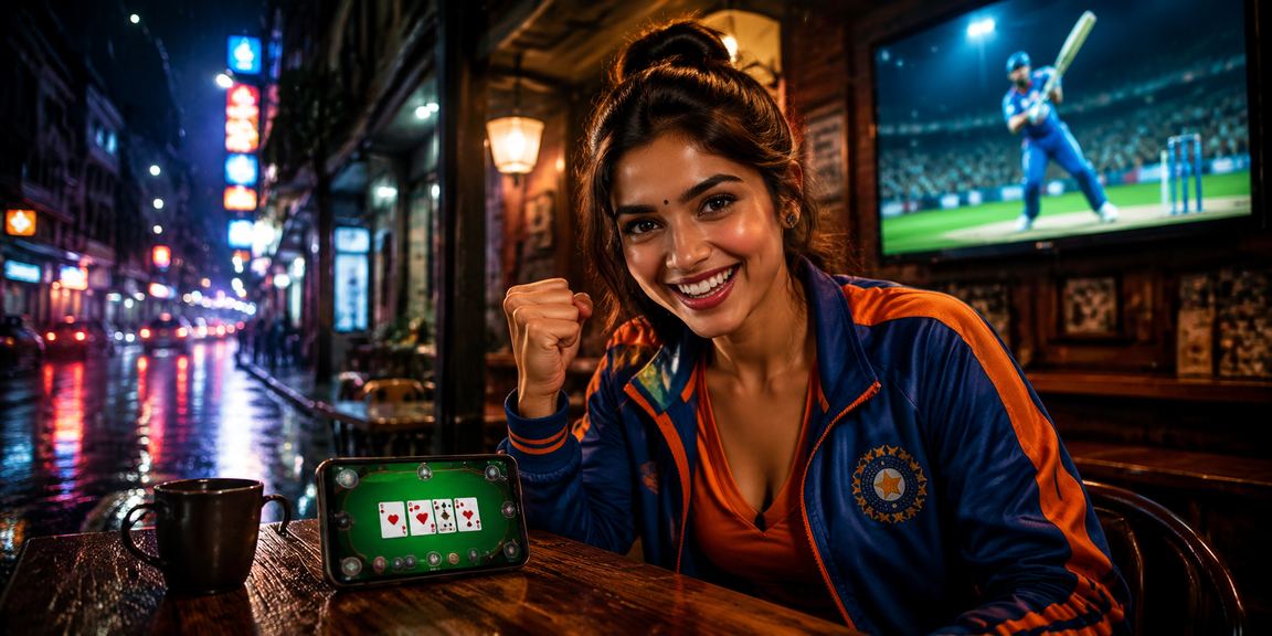 Excited fans watching live cricket betting from Mumbai